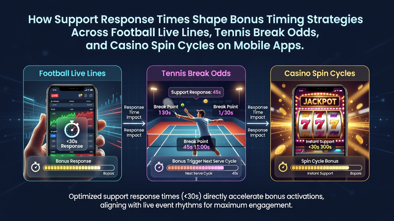 Support-Reaktionszeiten beeinflussen Bonus-Timing in mobilen Fußball- und Tennis-Apps