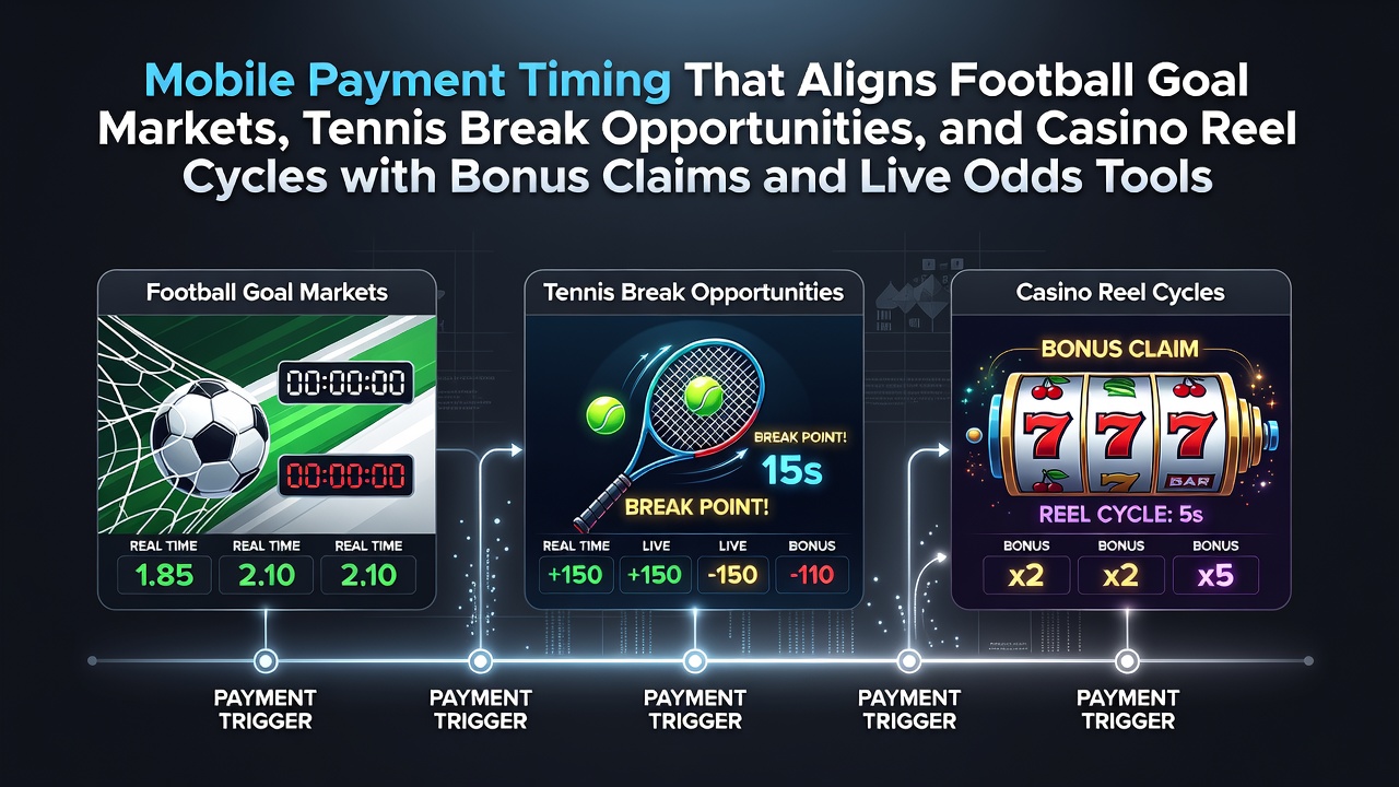 Mobile Zahlungsschnittstellen auf Smartphones während Live-Events in Fußball und Tennis mit Casino-Integration